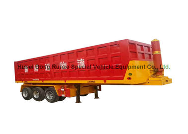 Chine 3 axes finissent incliner semi la remorque/la semi-remorque décharge d'arrière pour le camion 50 - 60 tonnes fournisseur