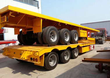 Chine 30 Tons-60 des tonnes 40ft de lit plat remorque semi pour le transport de cargaison de conteneur fournisseur