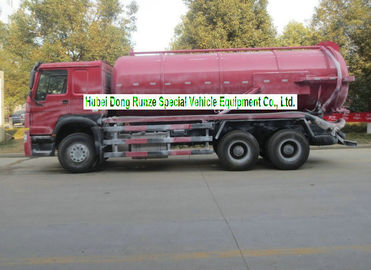Chine Camion d'aspiration d'eaux d'égout de Sinotruk Howo 18000L avec le rouleur de la pompe à vide 10 fournisseur