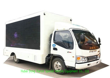 Chine Camion mobile de la publicité de JAC LED avec le système de levage pliable 3840 x 1760mm d'étape et d'écran fournisseur