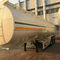 Axes inflammables liquides de la remorque 3 de bateau-citerne de transport routier de pétrole pour l'essence diesel, huile, kérosène 42CBM fournisseur