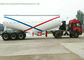 tri remorque de réservoir de ciment en vrac de l'axe 55-70cbm avec le moteur diesel pour la poudre sèche Meterial fournisseur