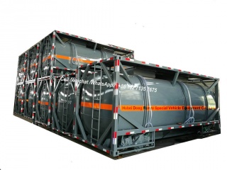 conteneur acide 21cbm de réservoir de HCL d'OIN de 20FT pour le transport acide de remorque d'usine chimique du Vietnam