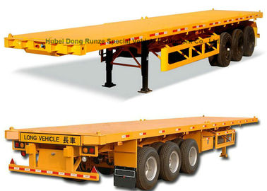 Chine de 40ft de Tri axe de conteneur de transporteur de camion remorque à plat semi 45 tonnes 60 tonnes fournisseur
