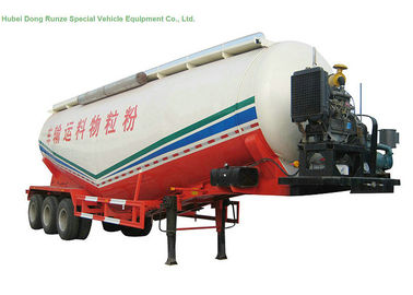 Chine V type de réservoir remorque semi 50 - 55 M3, remorques en vrac sèches de ciment résistantes fournisseur