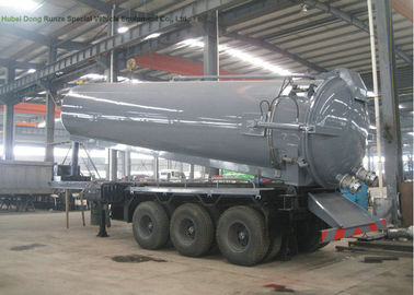Chine Tri remorque semi septique de pompe de VCA d'axes pour l'opération d'Off Road et de gisement de pétrole 28000 L fournisseur