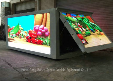 Chine Le camion extérieur de panneau d'affichage de LED, camion d'affichage vidéo de LED avec gauche/droit/3 a dégrossi fournisseur