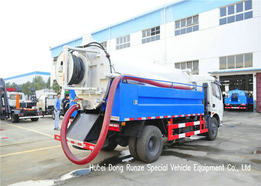 Chine Nettoyez à l'aspirateur le camion de nettoyage au jet avec la pompe et la pompe à vide à haute pression 5500Liters de nettoyage au jet fournisseur