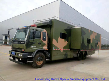 Chine Camion mobile d'atelier de camouflage, caravane extérieure d'Isuzu FVZ avec le lit de sommeil fournisseur