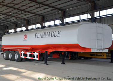 tri axe du réservoir 45m3 de remorque en aluminium semi pour le diesel, huile, essence, transport de carburant fournisseur