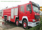 Camion multi d'ouvrier chargé des pompes du feu du but HOWO 8x4 avec le réservoir d'eau 24 tonnes pour la lutte contre l'incendie fournisseur