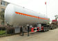 Tri d'axes de LPG de réservoir remorque semi pour le gaz liquide de l'essence 59000Liters, butane, transport de propane fournisseur