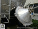 Bateau-citerne en vrac de farine de blé d'alliage d'aluminium avec incliner le whApp du cylindre hydraulique (6000USG-10000USG) : +8615271357675 fournisseur