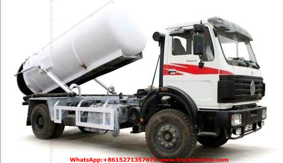 Véhicules septiques WhatsApp de camion de vide de bateau-citerne de Beiben/nettoyage d'égout : +8615271357675